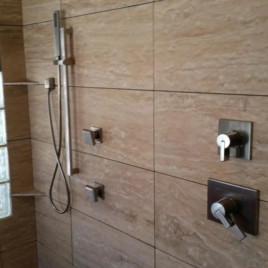 Shower fixture installation for Water Heater Replacement in Crookston